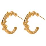 Melody Twisted Hoop Earrings – Unique & Everyday Jewelry | Huna Jewelry