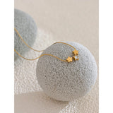 Moira Three Star Pendant Necklace – 18K Gold, Waterproof & Stylish | Huna Jewelry