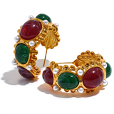 Rosa Earrings – Elegant Rose-Inspired Jewelry | Huna Jewelry