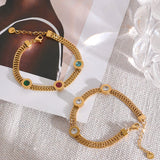 Mercy Cuban Chain Bracelet – Trendy & Chic with Cubic Zirconia | Huna Jewelry