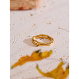 Dorothy Square Stackable Ring – Minimalist Thin Band Jewelry | Huna Jewelry