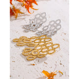 Beau Round Drop Earrings – Hollow Dangle Statement, Waterproof | Huna Jewelry