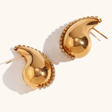 Hollow Droplet Earrings – Minimalist Lightweight Jewelry | Huna Jewelry