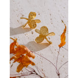 Isabel Floral Stud Earrings – Elegant Everyday Jewelry for Women | Huna Jewelry