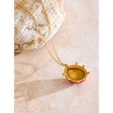 Layla Red Ladybug Pendant Necklace – Cute & Waterproof Jewelry | Huna Jewelry