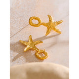 Hallie Starfish Drop Earrings – Ocean-Inspired Holiday Jewelry | Huna Jewelry