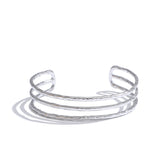 Willow Wide Cuff Bracelet – Layered Hollow Minimalist Jewelry | Huna Jewelry