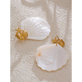 Gwen Shell Drop Earrings – Bold & Beach-Inspired Statement Jewelry | Huna Jewelry