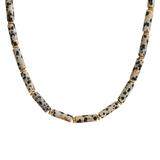 Sophia Tube Beads Necklace – Natural Stone Clavicle Jewelry Gift | Huna Jewelry
