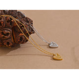 Greta Heart “Tu es aimé” Pendant Necklace – Elegant & Romantic Jewelry | Huna Jewelry