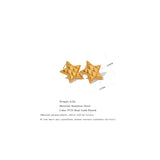 Nilda Star Earrings – Textured Waterproof Design, Stylish & Durable | Huna Jewelry