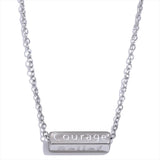 Lula Engraved Bar Pendant Necklace – Luck, Wisdom, Belief & Courage | Huna Jewelry