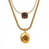 Belinda Layered Necklace – Trendy Chic Pendant Jewelry | Huna Jewelry