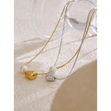 Paisley Pearl Pendant Necklace – Sleek & Modern Statement Jewelry | Huna Jewelry
