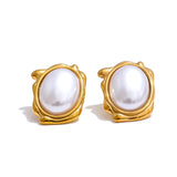 Lucille Vintage Pearl Earrings – Classic & Elegant Jewelry | Huna Jewelry