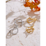 Alana Twisted Cuff Earrings – Minimalist, Non-Piercing & Water-Resistant | Huna Jewelry