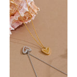 Greta Heart “Tu es aimé” Pendant Necklace – Elegant & Romantic Jewelry | Huna Jewelry