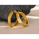 Aria Hammered Hoop Earrings – Bold Minimalist Statement Jewelry | Huna Jewelry