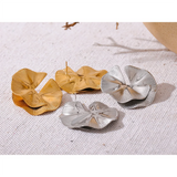 Delia Large Flower Stud Earrings – Bold & Elegant Jewelry | Huna Jewelry