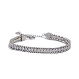 Nimue Shiny Cubic Zirconia Chain Bracelet – Elegant & Waterproof | Huna Jewelry