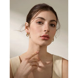 Alma Gold Floral Earrings – Elegant Nature-Inspired Jewelry | Huna Jewelry