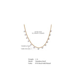 Lucy Cubic Zirconia Charm Necklace – Chic Sparkling Jewelry | Huna Jewelry