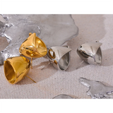 Vada Geometric Stud Earrings – Modern & Waterproof Jewelry | Huna Jewelry