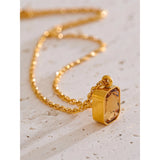 Odessa Champagne Zirconia Pendant – Elegant & Sparkly Necklace | Huna Jewelry