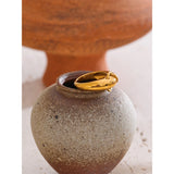 Elena Smooth Band Ring – Modern & Rust-Resistant Fashion Jewelry | Huna Jewelry
