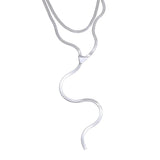 Alba Double Layer Snake Chain – Elegant & Sleek Minimalist Necklace | Huna Jewelry