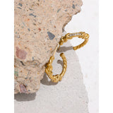 Melody Twisted Hoop Earrings – Unique & Everyday Jewelry | Huna Jewelry