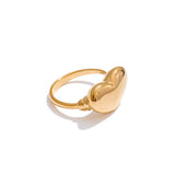 Elle Heart Ring – Smooth Polished Rust-Resistant Jewelry | Huna Jewelry