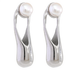 Morwenna Natural Pearl Earrings – Modern & Classic Hypoallergenic Jewelry | Huna Jewelry