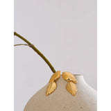 Cameron Leaf Drop Earrings – Unique Waterproof Statement Jewelry | Huna Jewelry