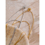 Claire Layered Necklace – Double Chain with Heart Drop Pendant Waterproof | Huna Jewelry