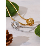 Hazel Round Pendant Necklace – Bold & Rust-Resistant Jewelry | Huna Jewelry