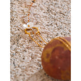 Luna Flower Pendant Necklace – Chic White Floral Jewelry for Women | Huna Jewelry