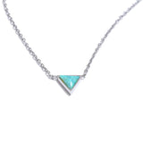 Atira Triangle Pendant Necklace – Dainty Natural Stone Jewelry | Huna Jewelry