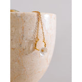 Luna Flower Pendant Necklace – Chic White Floral Jewelry for Women | Huna Jewelry