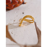 Isabelle Zirconia Ring – Unique & Elegant Sparkling Jewelry | Huna Jewelry