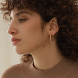 Melody Twisted Hoop Earrings – Unique & Everyday Jewelry | Huna Jewelry