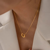 18K Gold-Plated Minimalist Necklace – Timeless Classic Chain | Huna Jewelry