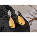 Hayden Aqua Drop Dangle Earrings – Bold & Elegant Statement Jewelry | Huna Jewelry