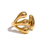 Calypso Cuff Ring – Unique & Stylish Adjustable Jewelry | Huna Jewelry