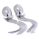 Claudette Oval Tassel Snake Drop Earrings – Trendy & Elegant | Huna Jewelry