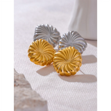 Tilly Flower Stud Earrings – Unique & Rust-Proof Jewelry | Huna Jewelry