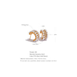 Santana Hoop Earrings – Pearl & Cubic Zirconia Elegant Statement | Huna Jewelry