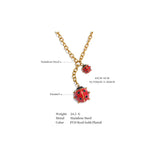 Gianna Ladybug Pendant Necklace – Red Charms Y Style Jewelry | Huna Jewelry