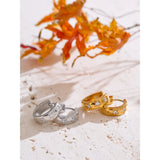 Stella Zirconia Star Hoop Earrings - Elegant & Allergy-Free | Huna Jewelry