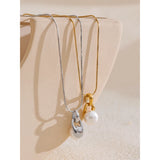 Circe Pearl Pendant Necklace – Minimalist & Sophisticated Jewelry | Huna Jewelry
